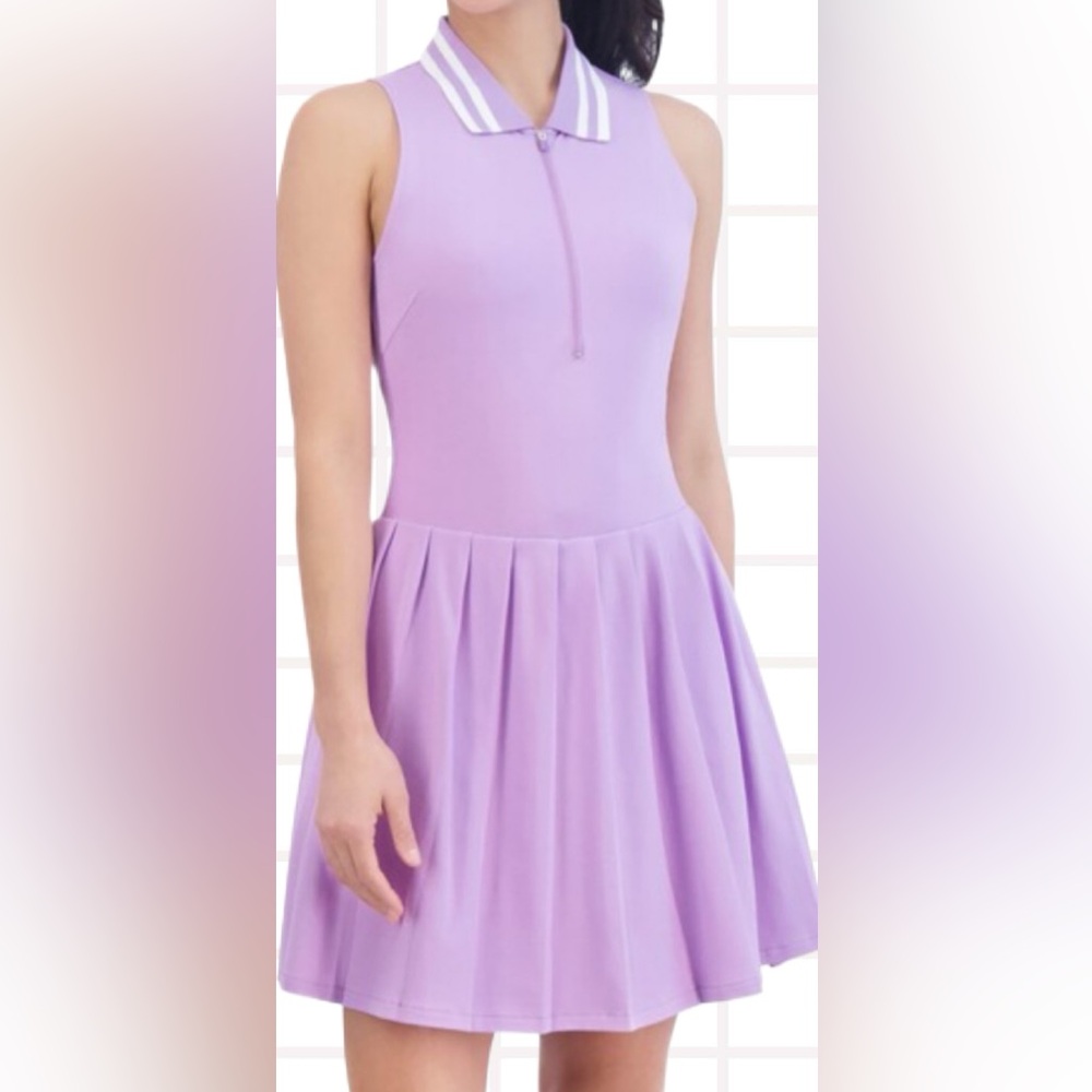 SAGE Pro Shop Lilac Golf Tennis Dress with Hidden Ball Pocket in Skort Size XL
